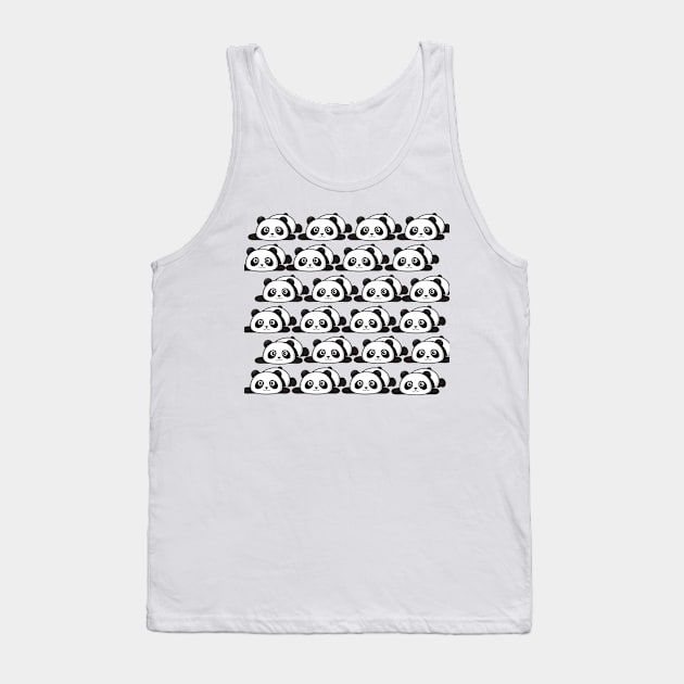 cute lazy panda Tank Top by hatem